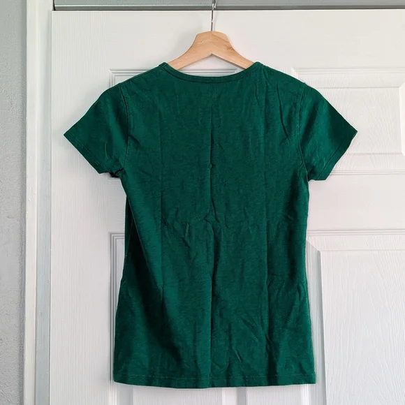 J. Crew Studio Fitted Green Short Sleeve Tee, Alpine Meadow - Picture 2 of 3